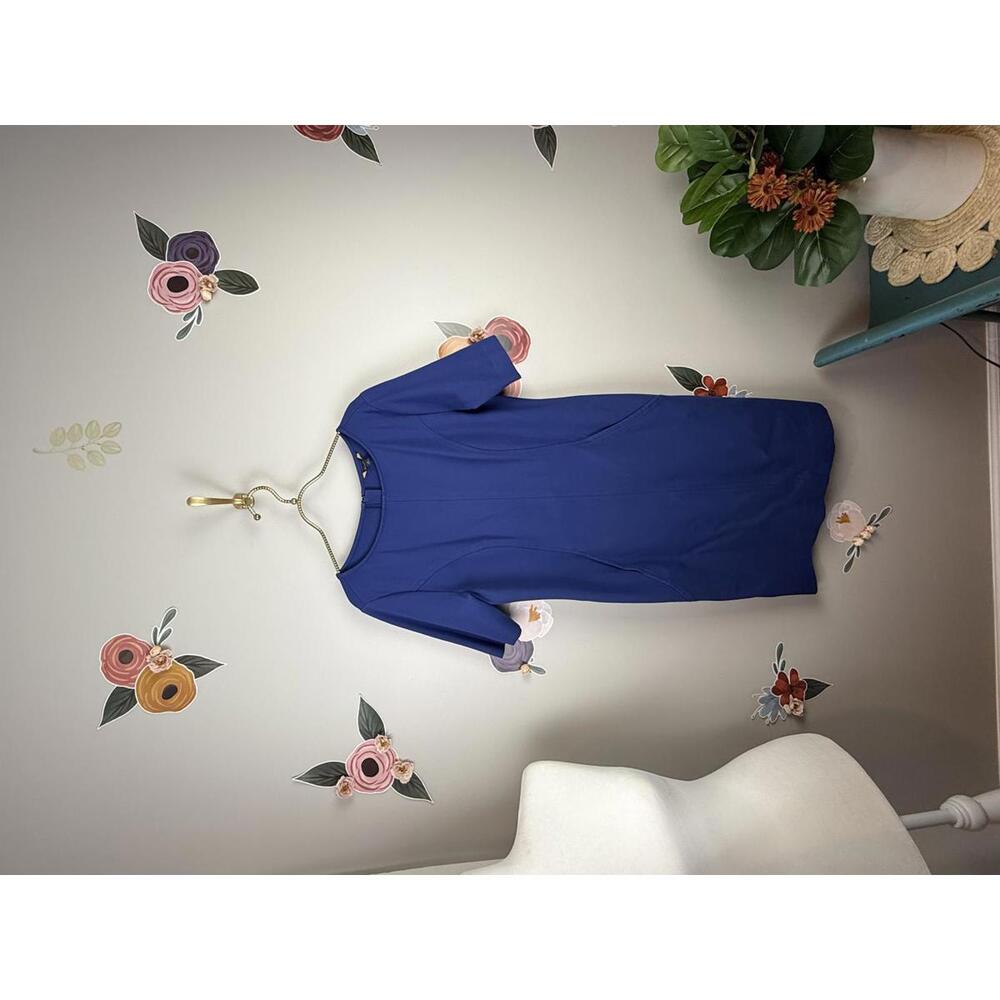 Brooks Brothers Cobalt Blue Sheath Dress - Size - 10